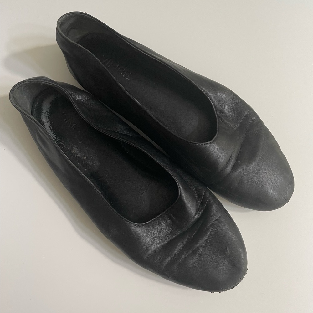 Vince black flats size 7